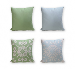 Set of 4 Cushion Cover - 50% Cotton 50% Polyester- 45x45cm (each) -181