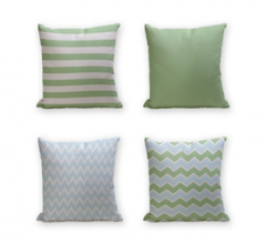 Set of 4 Cushion Cover - 50% Cotton 50% Polyester- 45x45cm (each) -191