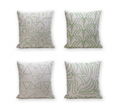 Set of 4 Cushion Cover - 50% Cotton 50% Polyester- 45x45cm (each) -199