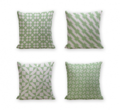 Set of 4 Cushion Cover - 50% Cotton 50% Polyester- 45x45cm (each) -200