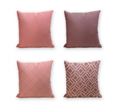 Set of 4 Cushion Cover - 50% Cotton 50% Polyester- 45x45cm (each) -214