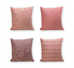 Set of 4 Cushion Cover - 50% Cotton 50% Polyester- 45x45cm (each) -221