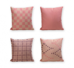 Set of 4 Cushion Cover - 50% Cotton 50% Polyester- 45x45cm (each) -225