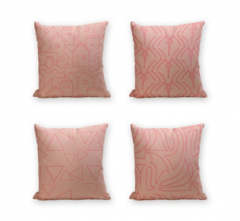 Set of 4 Cushion Cover - 50% Cotton 50% Polyester- 45x45cm (each) -228