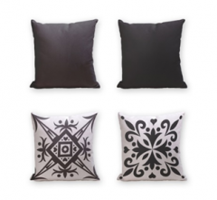 Set of 4 Cushion Cover - 50% Cotton 50% Polyester- 45x45cm (each) -232