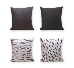 Set of 4 Cushion Cover - 50% Cotton 50% Polyester- 45x45cm (each) -233