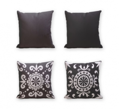 Set of 4 Cushion Cover - 50% Cotton 50% Polyester- 45x45cm (each) -239