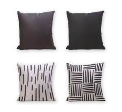 Set of 4 Cushion Cover - 50% Cotton 50% Polyester- 45x45cm (each) -242