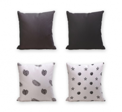 Set of 4 Cushion Cover - 50% Cotton 50% Polyester- 45x45cm (each) -244