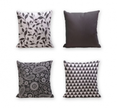 Set of 4 Cushion Cover - 50% Cotton 50% Polyester- 45x45cm (each) -250