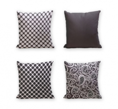 Set of 4 Cushion Cover - 50% Cotton 50% Polyester- 45x45cm (each) -251