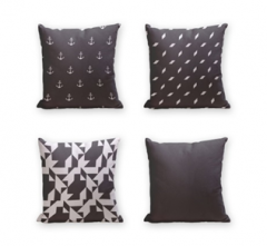 Set of 4 Cushion Cover - 50% Cotton 50% Polyester- 45x45cm (each) -260