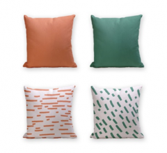 Set of 4 Cushion Cover - 50% Cotton 50% Polyester- 45x45cm (each) -262