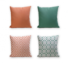 Set of 4 Cushion Cover - 50% Cotton 50% Polyester- 45x45cm (each) -266