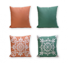 Set of 4 Cushion Cover - 50% Cotton 50% Polyester- 45x45cm (each) -267