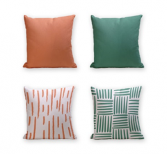 Set of 4 Cushion Cover - 50% Cotton 50% Polyester- 45x45cm (each) -271
