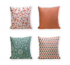 Set of 4 Cushion Cover - 50% Cotton 50% Polyester- 45x45cm (each) -279