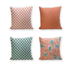 Set of 4 Cushion Cover - 50% Cotton 50% Polyester- 45x45cm (each) -280