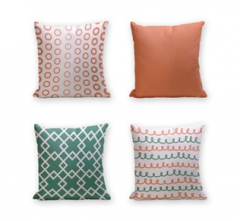 Set of 4 Cushion Cover - 50% Cotton 50% Polyester- 45x45cm (each) -281