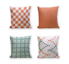 Set of 4 Cushion Cover - 50% Cotton 50% Polyester- 45x45cm (each) -283