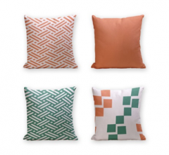 Set of 4 Cushion Cover - 50% Cotton 50% Polyester- 45x45cm (each) -285