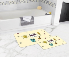 Bath Mat (2 pieces) Non-Slip - 50x80cm + 50x45cm -5