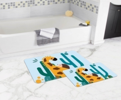 Bath Mat (2 pieces) Non-Slip - 50x80cm + 50x45cm -8