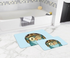 Bath Mat (2 pieces) Non-Slip - 50x80cm + 50x45cm -14