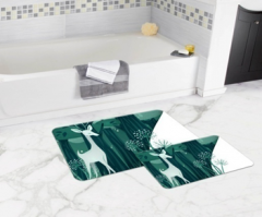 Bath Mat (2 pieces) Non-Slip - 50x80cm + 50x45cm -30