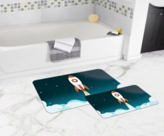 Bath Mat (2 pieces) Non-Slip - 50x80cm + 50x45cm -36