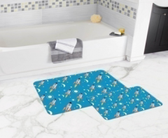 Bath Mat (2 pieces) Non-Slip - 50x80cm + 50x45cm -39