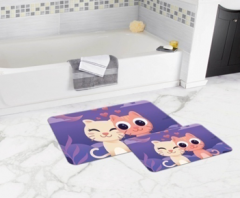 Bath Mat (2 pieces) Non-Slip - 50x80cm + 50x45cm -45