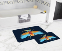 Bath Mat (2 pieces) Non-Slip - 50x80cm + 50x45cm -55