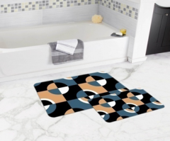 Bath Mat (2 pieces) Non-Slip - 50x80cm + 50x45cm -60