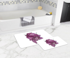 Bath Mat (2 pieces) Non-Slip - 50x80cm + 50x45cm -65