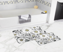 Bath Mat (2 pieces) Non-Slip - 50x80cm + 50x45cm -66