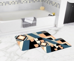 Bath Mat (2 pieces) Non-Slip - 50x80cm + 50x45cm -90