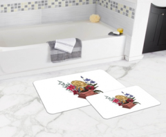 Bath Mat (2 pieces) Non-Slip - 50x80cm + 50x45cm -91