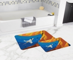 Bath Mat (2 pieces) Non-Slip - 50x80cm + 50x45cm -93