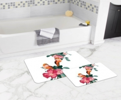 Bath Mat (2 pieces) Non-Slip - 50x80cm + 50x45cm -96