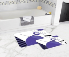 Bath Mat (2 pieces) Non-Slip - 50x80cm + 50x45cm -130