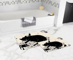 Bath Mat (2 pieces) Non-Slip - 50x80cm + 50x45cm -139