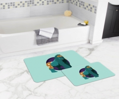 Bath Mat (2 pieces) Non-Slip - 50x80cm + 50x45cm -142