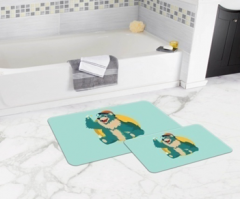 Bath Mat (2 pieces) Non-Slip - 50x80cm + 50x45cm -144