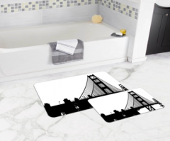 Bath Mat (2 pieces) Non-Slip - 50x80cm + 50x45cm -156