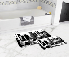 Bath Mat (2 pieces) Non-Slip - 50x80cm + 50x45cm -158