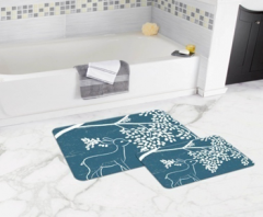 Bath Mat (2 pieces) Non-Slip - 50x80cm + 50x45cm -173