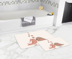 Bath Mat (2 pieces) Non-Slip - 50x80cm + 50x45cm -183