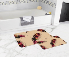 Bath Mat (2 pieces) Non-Slip - 50x80cm + 50x45cm -189