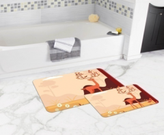 Bath Mat (2 pieces) Non-Slip - 50x80cm + 50x45cm -215